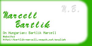 marcell bartlik business card